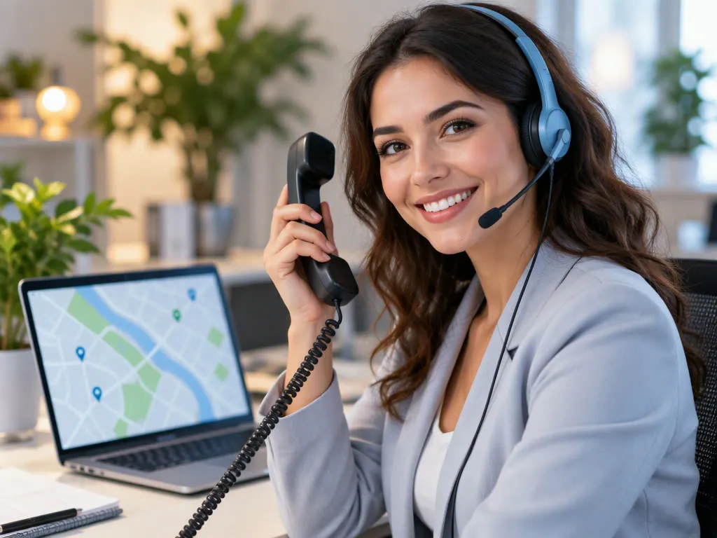 DRT Pros call agent with headset ready to answer fleet coverage questions live